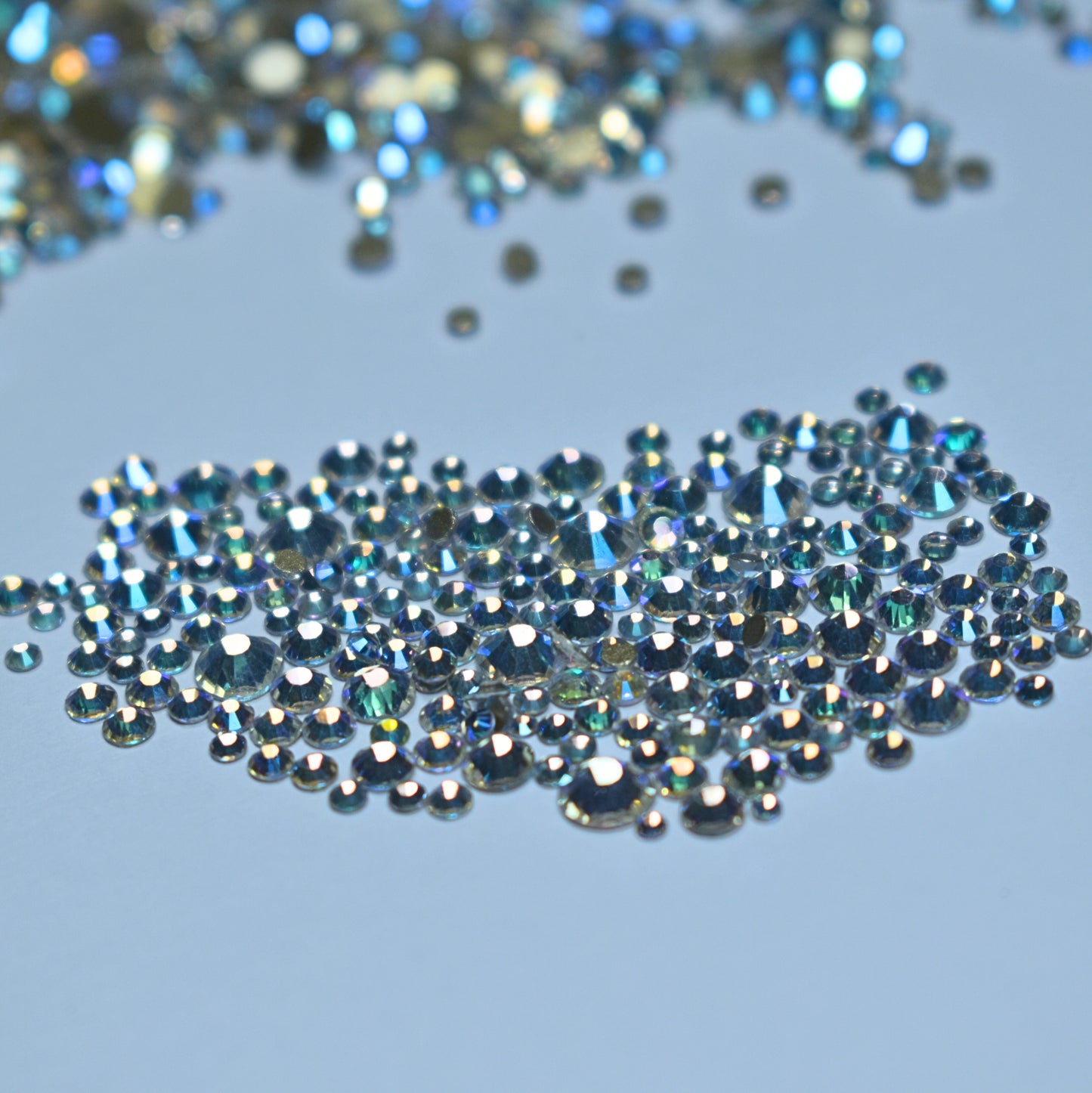 1440 pack Moonlight Shimmer round flat backs mixed sizes